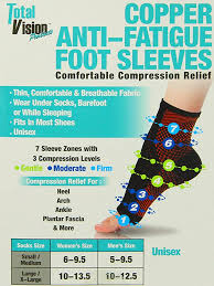 Copper anti fatigue foot sleeves